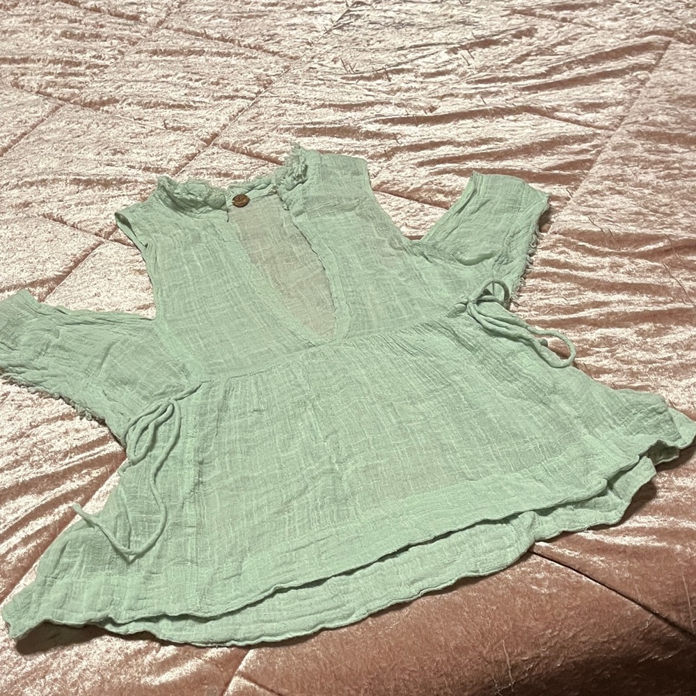 Elegant Mint Green Blouse